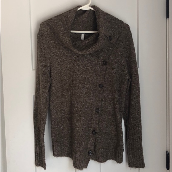 Kensie Asymmetrical Button Up Sweater - Picture 3 of 3